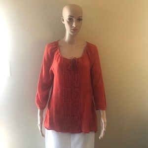 Summer blouse orange